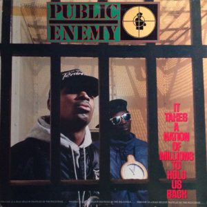 PUBLIC ENEMY : "It Takes A Nation Of Millions To Hold Us Back" limited red LP
