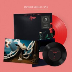 BARTEES STRANGE: "Horror" *DINKED* red LP/signed print/bonus 7"