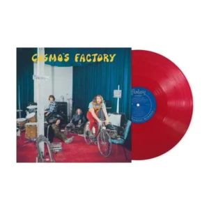 CREEDENCE CLEARWATER REVIVAL: "Cosmo's Factory" opaque apple red LP