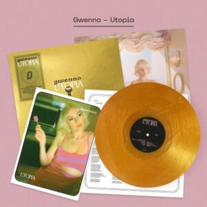 GWENNO: "Utopia" DINKED gold nugget LP with signed card