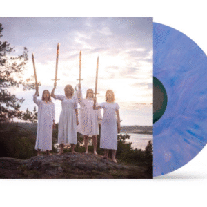 THE NEW EVES: "The New Eve Is Rising" DINKED violet/blue LP with alternate artwork and signed postcard