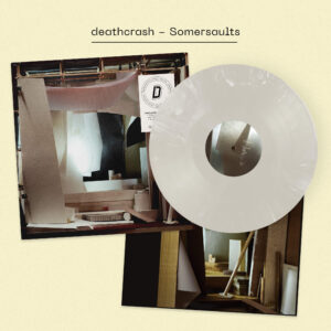 deathcrash: "Somersaults" *DINKED* white LP, alternate art and lyric book