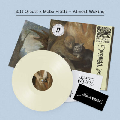 BILL ORCUTT & MABE FRATTI: "Almost Waking" DINKED cream LP with postcards & poster