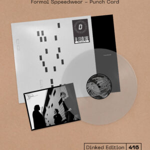 FORMAL SPPEEDWEAR: "Punch Card" *DINKED* clear LP with A5 print, Signed. Released 11th Sept 2026