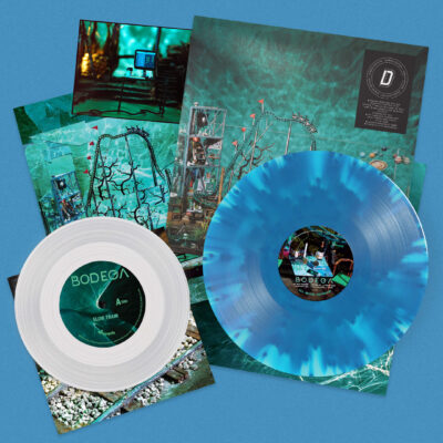 BODEGA: "All Inside Aquarium" *DINKED* sea blue LP & bonus 7". Released 9th Oct 2026