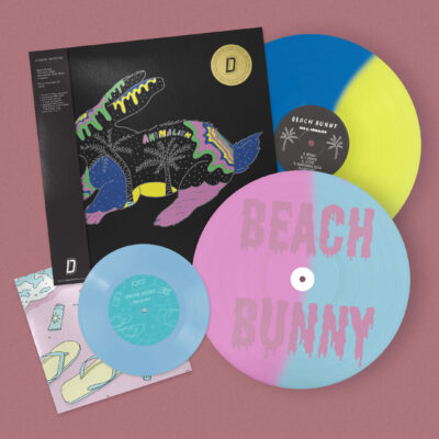 BEACH BUNNY: "The Early Days: Animalism, Pool Party, Crybaby" *DINKED* blue/yellow/violet 2LP & bonus 7". Released 28th Aug 2026