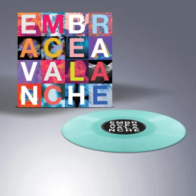 EMBRACE: "Avalanche" limited turquoise LP. Released 12th June 2026