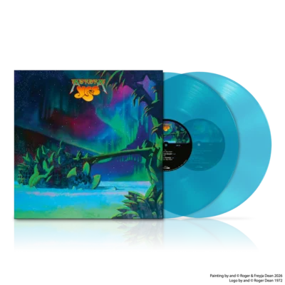 YES: "Aurora" limited light blue 2LP. Released 12th June 2026