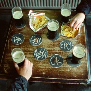 THE MARY WALLOPERS: "Paddywhackery" *DINKED* green marble with signed print & beer mats. Released 5th June 2026