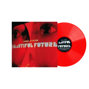 PRIMAL SCREAM: "Beautiful Future" limited red LP. Released 26th June 2026