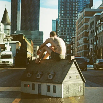 TRUCK VIOLENCE: "The Weathervane is My Body" limited coke bottle clear LP