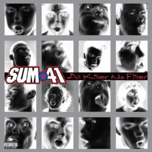 SUM 41: "All Killer No Filler (25th Anniversary)" limited Glow In Dark Silver 2LP- Alt Cover. Released 24th July 2026