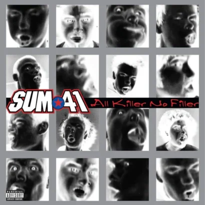 SUM 41: "All Killer No Filler (25th Anniversary)" limited Glow In Dark Silver 2LP- Alt Cover. Released 24th July 2026